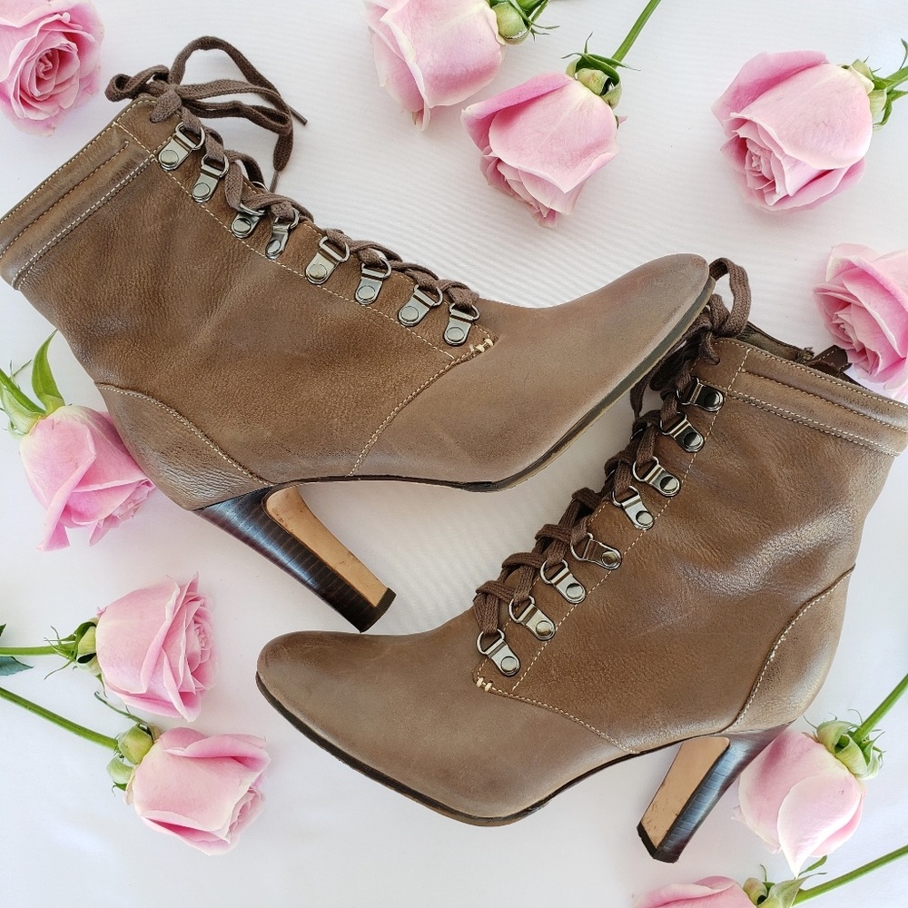Halogen Lace-up Ankle Boots